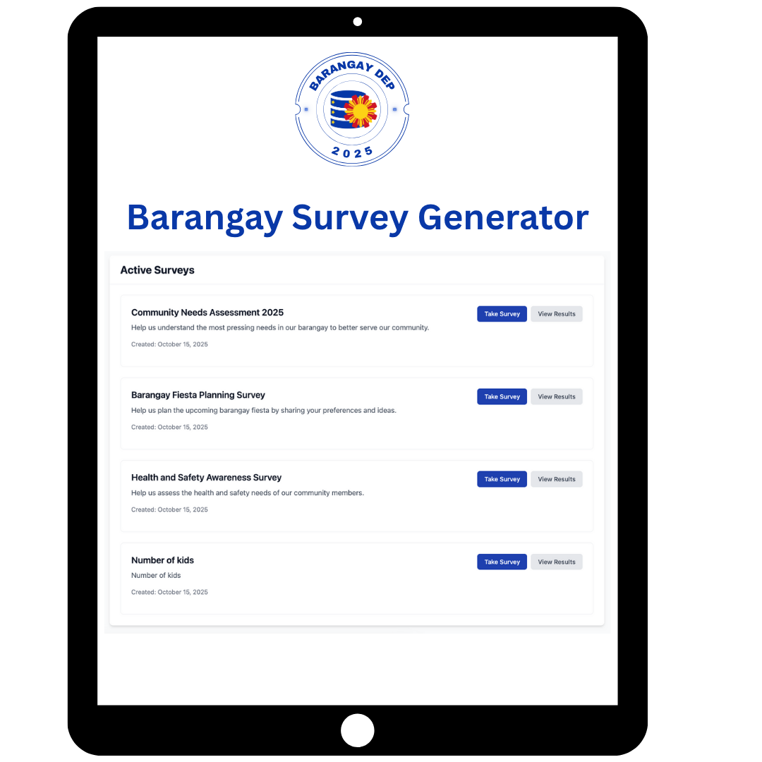Barangay Survey Generator Preview